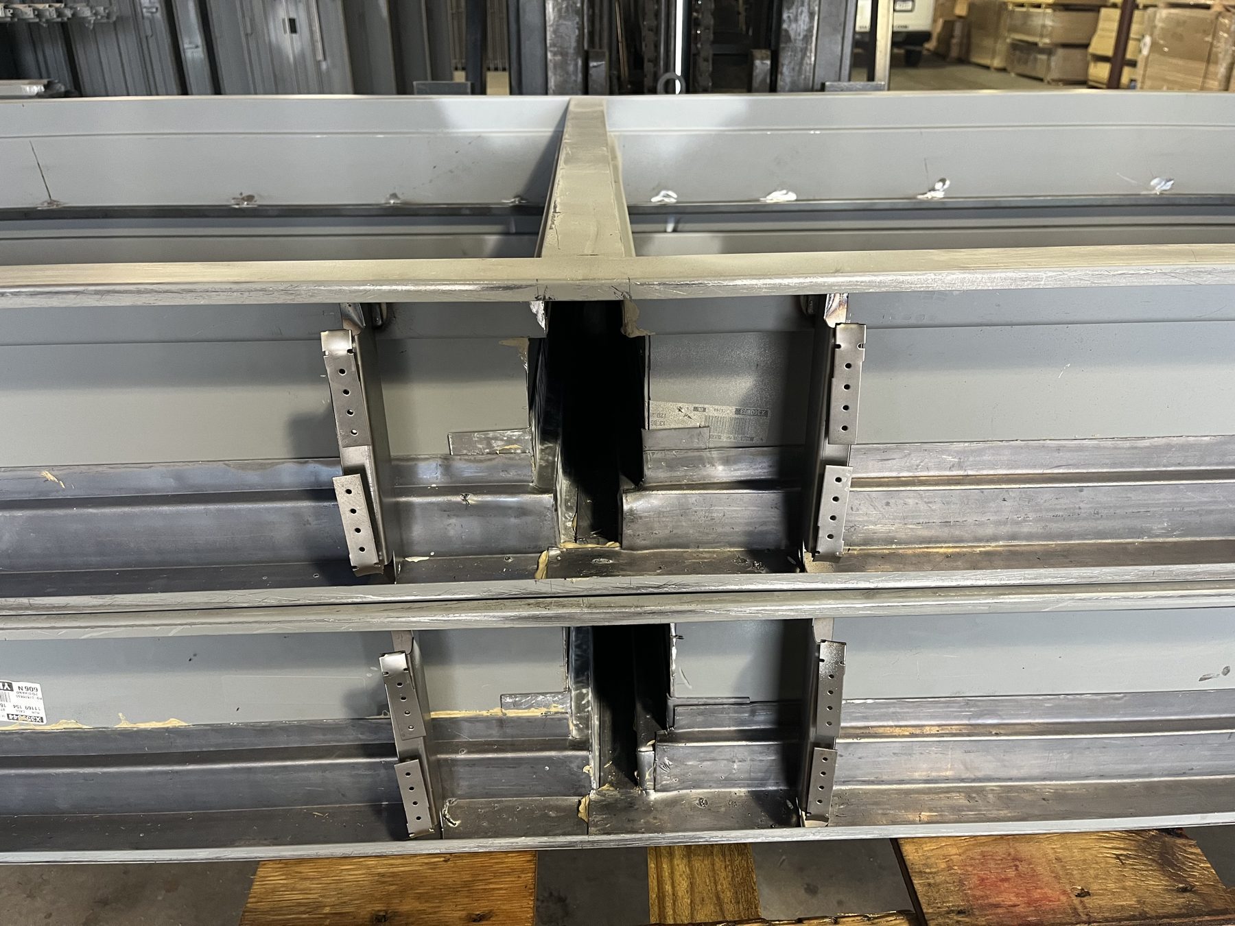 Custom frame and channel work for shielded assemblies.