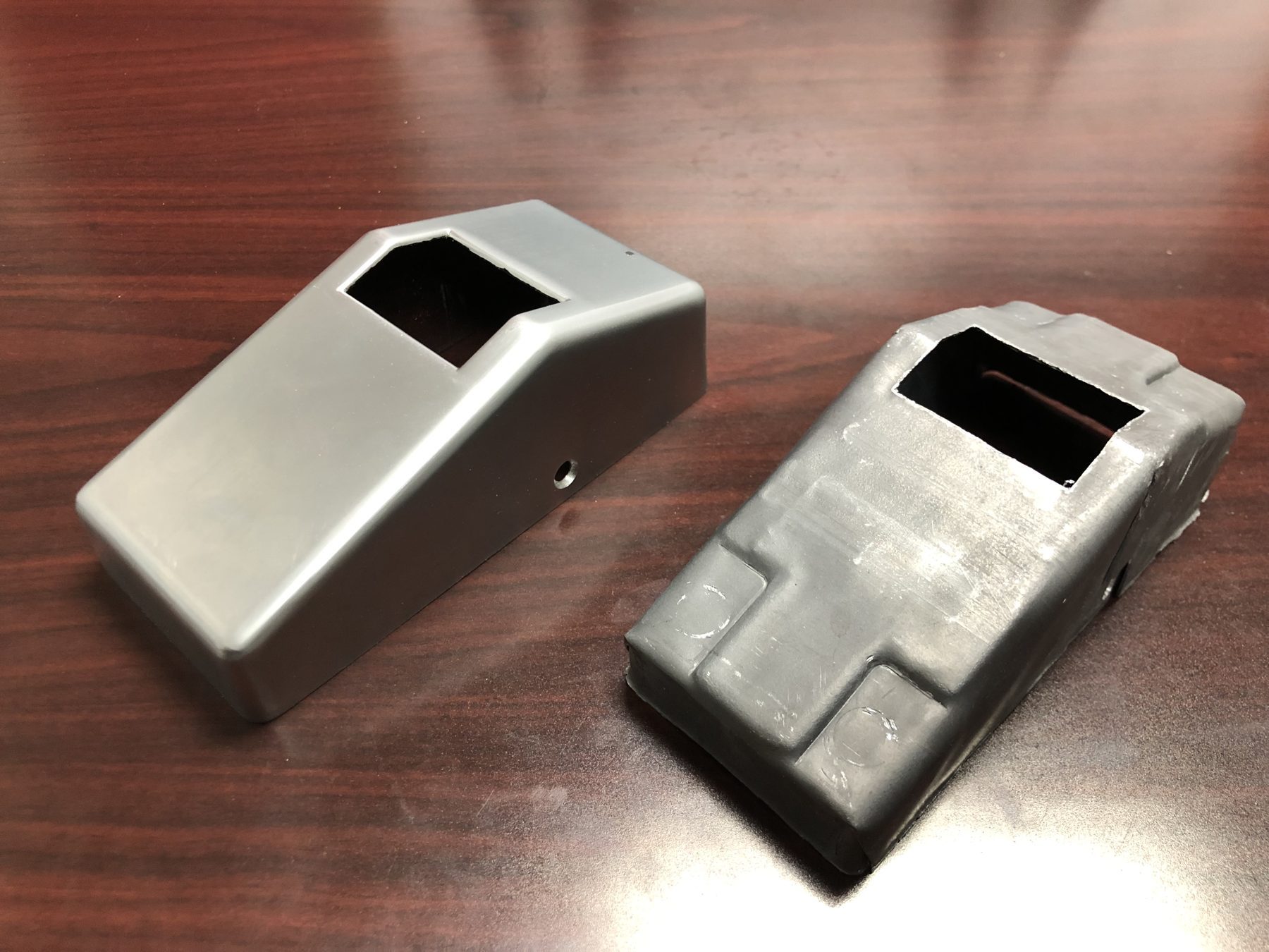 Custom shielding covers and formed metal pieces.