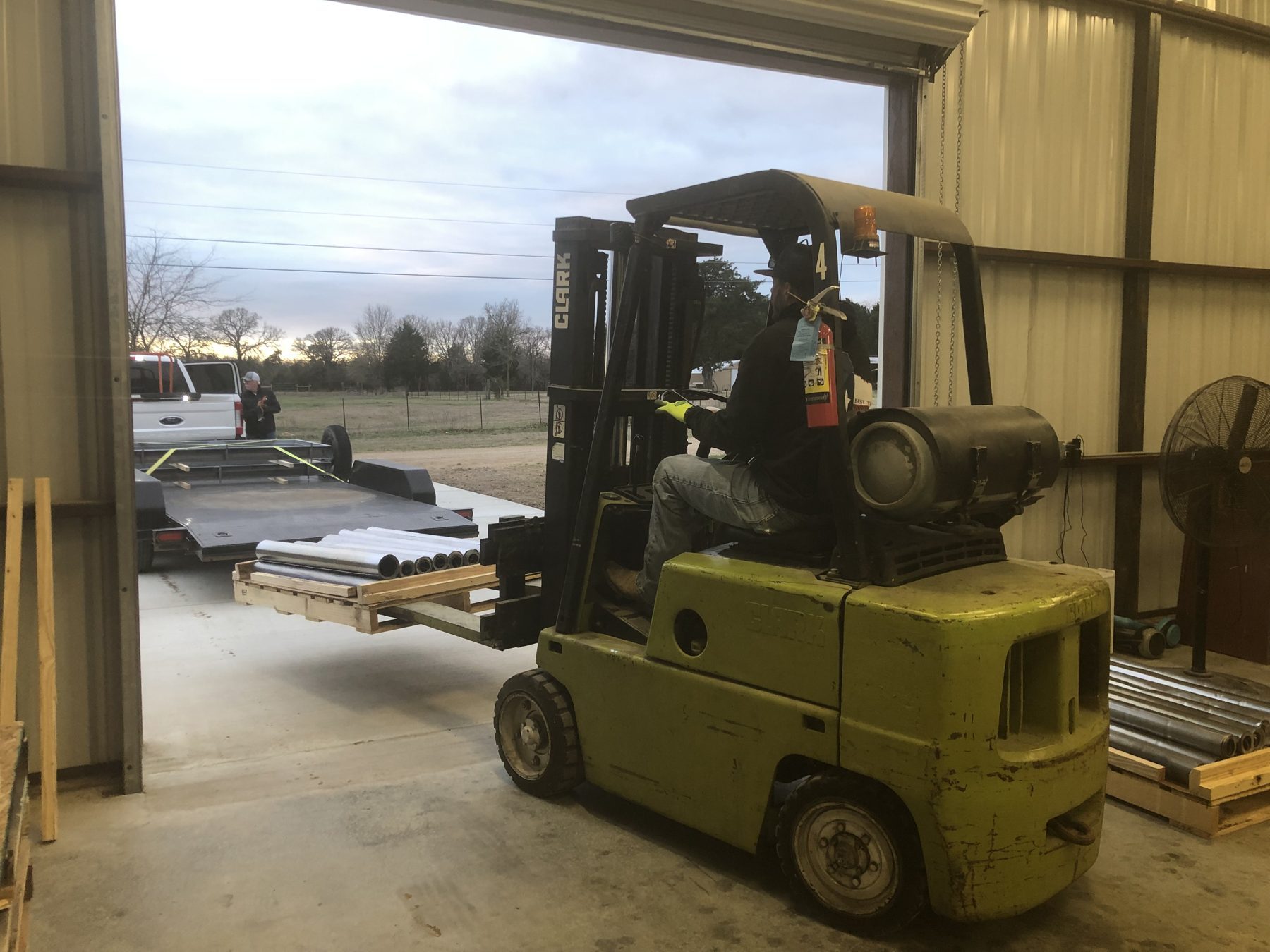 Material handling and job-site preparation.
